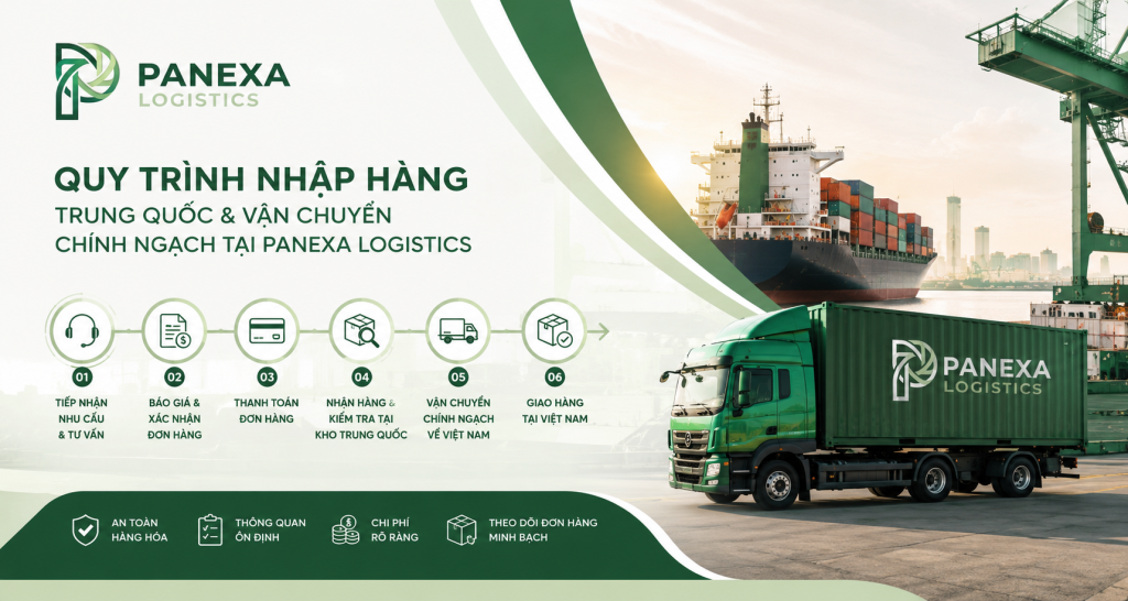 Quy trình vận chuyển hàng hóa tại Panexa Logistics
